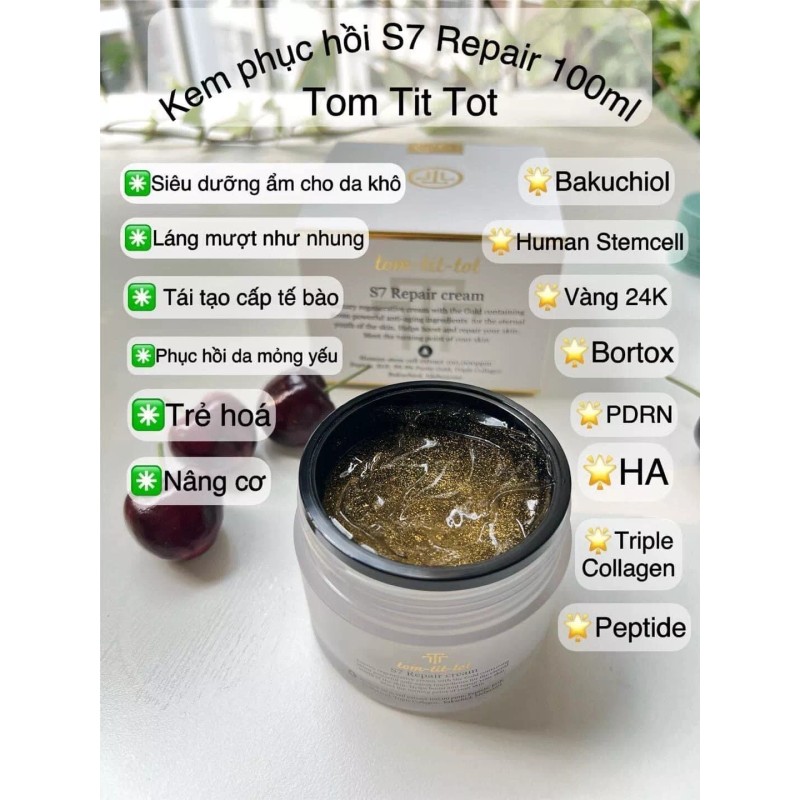 TOM TIT TOT S7 REPAIR CREAM 100ml. Whitening & Anti