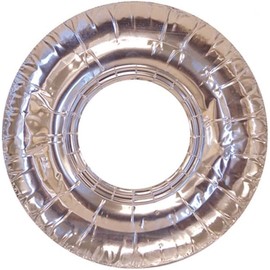 40 Pc Aluminum Foil Round Gas Burner Bib Oven Liners Covers Wholesale 7.5" !
