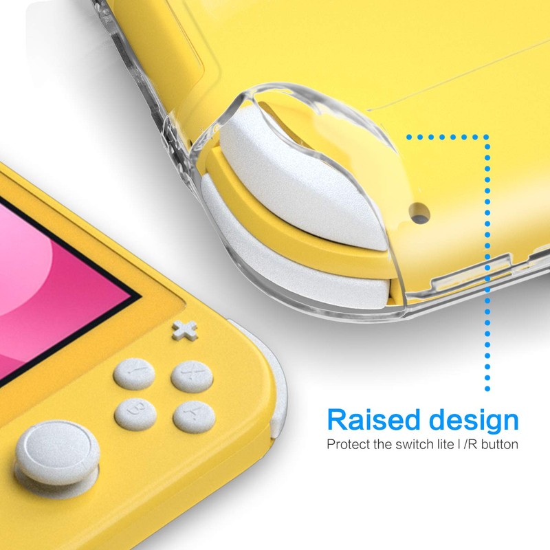 Clear Case for Switch Lite with Kickstand, Hard Case for