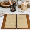 YFLeomry A5 Paper Kraft Paper 80 Sheets Ring Binder A5