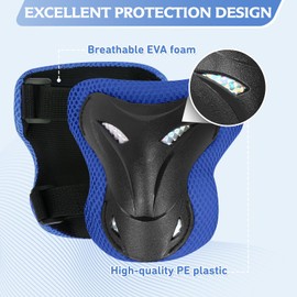 YooxArmor Kids Knee & Elbow Pads Set for Ages 3-8, Toddler Protective Gear for Skating, Cycling, Scooter
