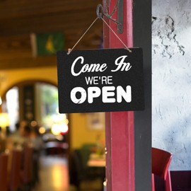 Chalkboard, Slate Board for Labelling, Double-Sided Chalkboard, Chalkboard for Hanging, Board for Labelling, Wipe Clean Wooden Slate Board with 4 Pens