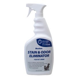 Nexkan Stain & Odor Eliminator Spray - for Urine, Poop & Other Pet Messes - 1-Second Instant Smell Remover - Non-Staining & Color-Safe Scent Neutralizer Deodorizer for Dogs & Cats - 28 oz. Bottle