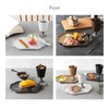 EAST Table Plate, 9.1 inches (23 cm), Depressiette, Black