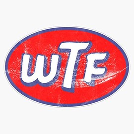 Stp Wtf Logo Vinyl Waterproof Sticker Decal Car Laptop Wall Window Bumper Sticker 5"