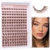 Brown Lash Clusters Natural Lash Extensions Wispy Eyelash Clusters 154