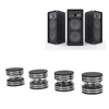 4PCS Spring Speaker Spikes Sound Dampening Feet for HiFi Amplifier/Speaker/Turntable/PlayerBlack