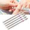 50pcs Flame Nail Drill Bit Carborundum Cuticle Remover Bits Kit