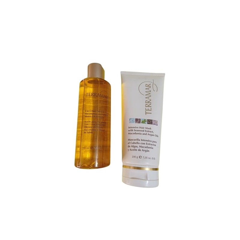 Terramar Set de Tratamiento para Cabello, Aceite 3 en 1