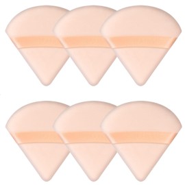 6 Pieces Triangle Powder Puff Soft Makeup Sponge Make Puff for Face Powder Cosmetic Foundation Sponge Makeup Tool Valentines Day Galentines Day Gifts for Women (Flesh)