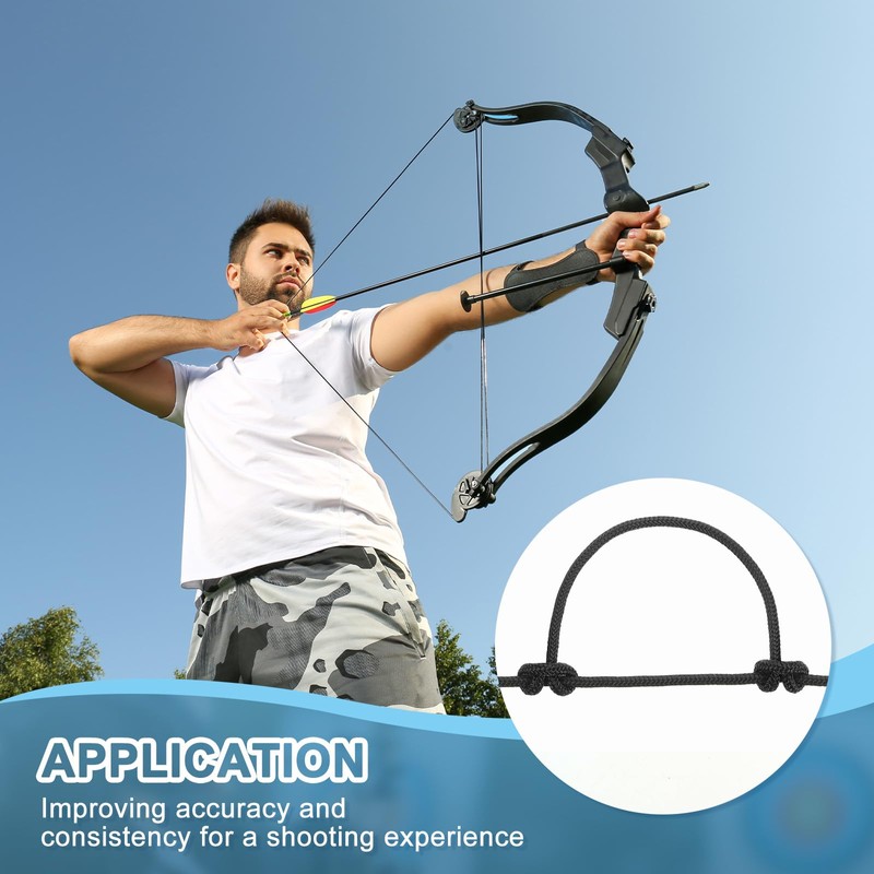 sourcing map 10 Feet Archery D Loop Rope String Nocking
