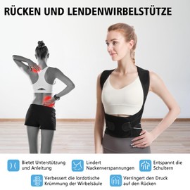 SOARFLY Back Straightener for Men and Women, Strap for Straight Back Posture Correction, Comfortable and Breathable, Back Posture Strap, Adjustable to Support Neck, Back, Shoulder, 3XL