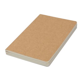 3 Pack Travel Journal Notebook for Travelers or School - Kraft Brown Soft Cover - 5.5” x 8.25” - 96 Blank Pages with 48 Sheets
