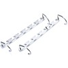8 Pack Metal Space Saving Hangers, Stainless Steel Space Saver