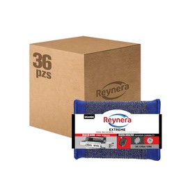 REYNERA Kit Esponjas con Fibra Extreme Grande para Cocina, Paquete de 36 Piezas, Esponjas Multiusos para Limpieza Profunda, Eliminación de Grasa y Coc