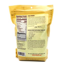 Bob's Red Mill Organic Buckwheat Flour, 22 Ounce, (Pack of 3)