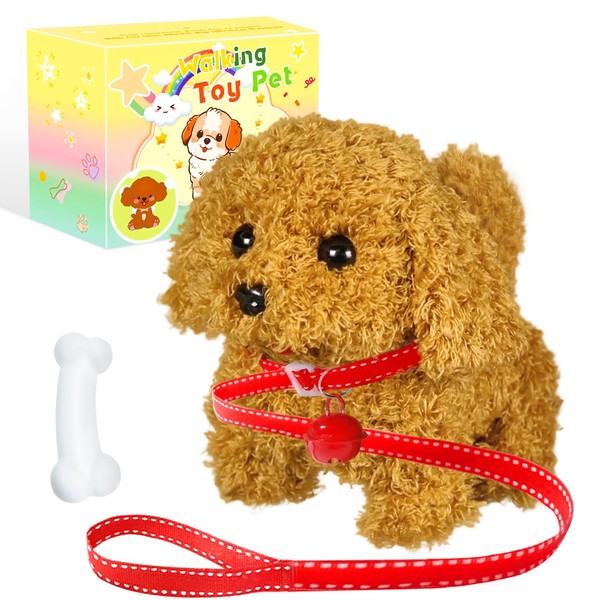 UZSOMX Walking Barking Plush Puppy Toy Dog - Electronic Pet