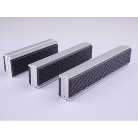 GSR clamps for bench vice, jaw protectors for bench vice, 125 mm aluminium / rubber with magnetic clamping jaws.