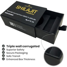 SONATURAL Shilajit Pure Himalayan Organic - 30g Premium 100% Pure Shilajit Resin with Fulvic Acid & 85+ Trace Minerals Complex for Energy & Immune Support, (2 Months Supply)