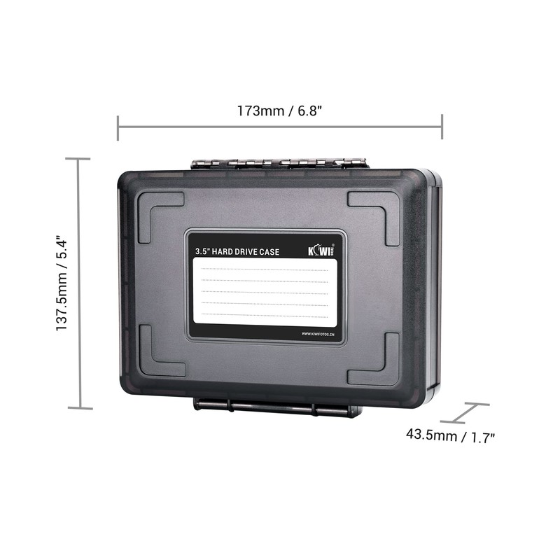 Hard Drive Case 3.5 inch External Hard Drive Portable Carrying