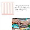 Diamond Art Ruler Tools,Non-Slip Textured Grid Ruler for Diamond Art,Dia-mond