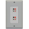 RiteAV - 2 Port Speaker Decorative Wall Plate - Gray