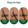 uxcell 100Pcs U-Shaped Pipe Clamp, 1/8 Inch(3mm) 2 Hole U-Tube