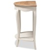Baxton Studio Cordelia Console Table in White and Natural Brown