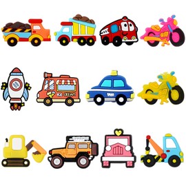 Jactales Shoe Charms Accessories for Boys – 36 PCS Assorted Set for Little Kids, Toddlers, and Teens – Sports, Cars, Construction Vehicles, Trucks and Space Themes – Fun Shoe Decorations, Gifts