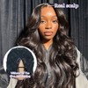 DSEKCAIN Body Wave V Part Wig Human Hair Glueless Clip