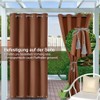 Clothink Outdoor Curtain Weatherproof Wind Protection - 132 x 245