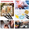 YIXISI 8 PCS Precision Plastic Tweezers Set, Anti-Static Tweezers, for