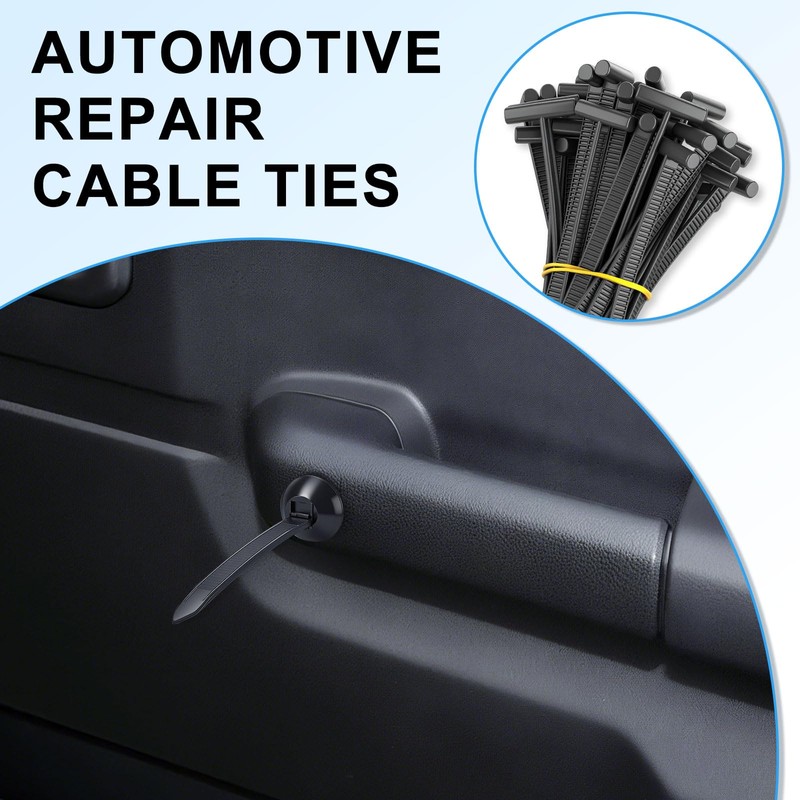 Nylon Universal Cable Tie Buckle, Heavy Duty Self-Locking Nylon Zip