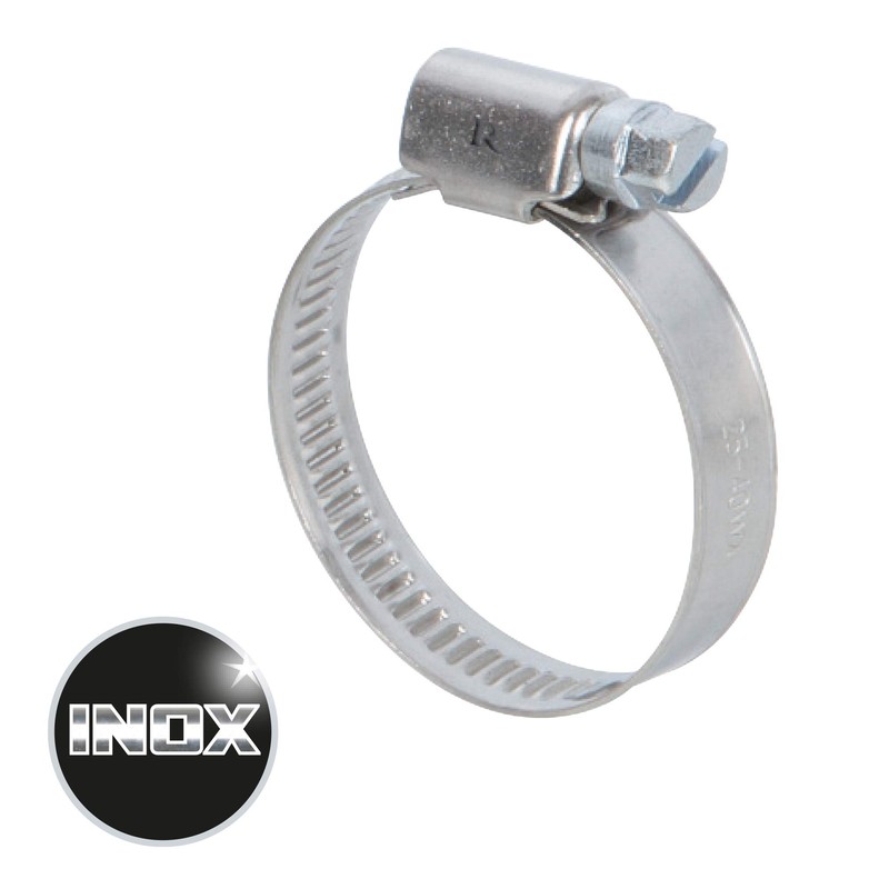 RIBILAND 07370 Clamp Silver Stainless Steel 25 – 40 mm