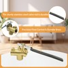 1/4" Carpet Cleaning Wand Angle Valve，Brass Angled Flow Control Valve