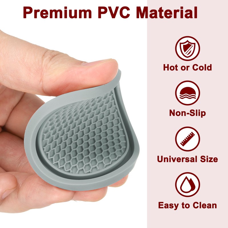 sourcing map 2pcs Car Cup Coasters Universal PVC Car Cup