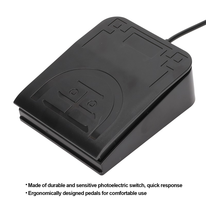 USB Foot Switch Pedal MIDI Controller Ergonomic Design Single Foot