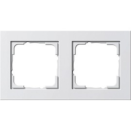GIRA Standard 55 pure white glossy series (021229) Rahmen 2 °F E2 Pure White