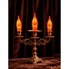 Halloween Orange Flicker Flame Light Bulbs, C18 Incandescent Replacement, 1