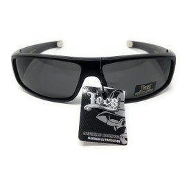 Locs - Flat Top Wrap OG Gangsta Hardcore Locs Sunglasses (Matte Black), unisex-adult