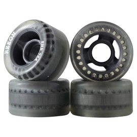 Rekon Super High Rebound 65mm Outdoor Quad Roller Skate Wheels Pack-of-4 Clear