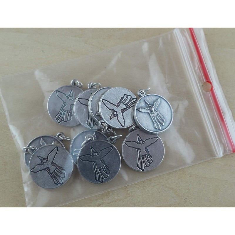 Eurofusioni Silver plated Medal Sacrament of Confirmation Dove of the