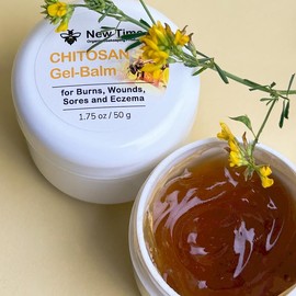 New Time Chitosan Gel Balm for Burns Wounds Sores Eczema, Bee Ointment Varicose Veins Relief Body Care Pack