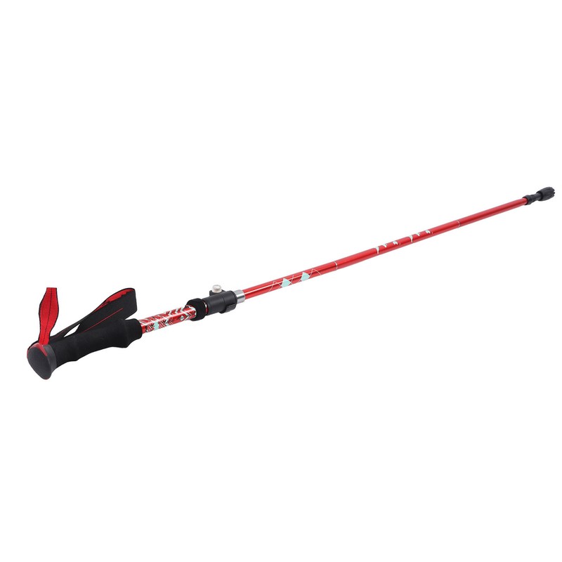 Hiking Pole Aluminium Alloy Telescopic Collapsible Multifunctional Outdoor Walking Stick