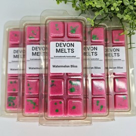Devon Melts - Watermelon Bliss - Highly Scented 100% Soy Wax Snapbar