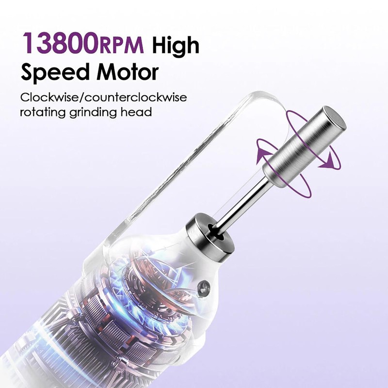 家庭用DIYマニキュアペディキュアプロフェッショナルネイルアートドリルファイルバッファーポリッシュ機UV硬化ランプ付き