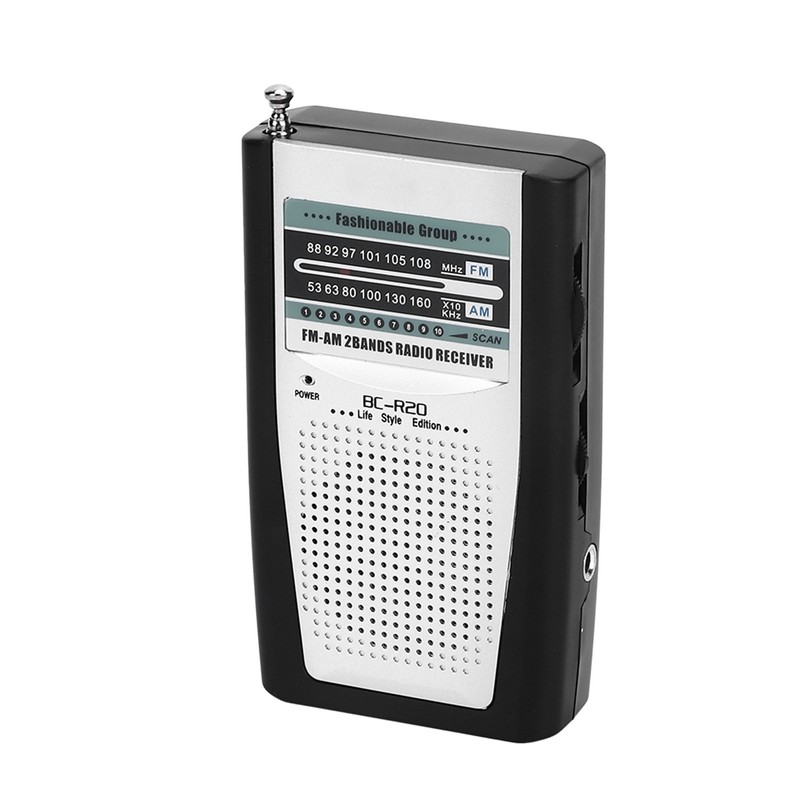 Multifunctional AM FM Portable Pocket Radio Battery Operated AM FM