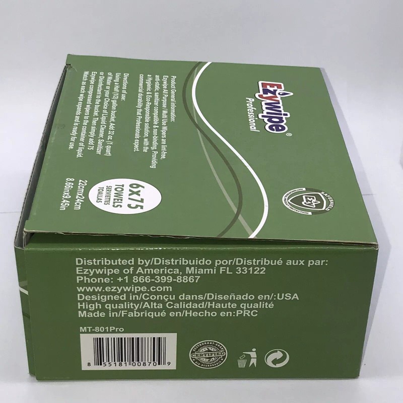 EZYWIPE HEAVY DUTY ALL-PURPOSE WIPES 100% RAYON ANTI-BACTERIAL Expanding Towels