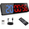 13" Gym Timer Clock, Workout Interval Timer with Remote Control,