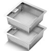 Tuanse 2 Pcs 8.5 x 8.5 x 3'' Stainless Steel
